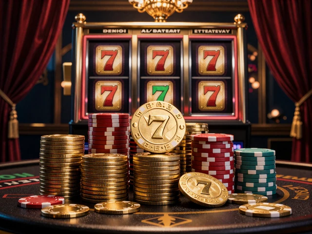 Goldene Casino Chips und M&uuml;nzen symbolisieren den Yep Casino Willkommensbonus